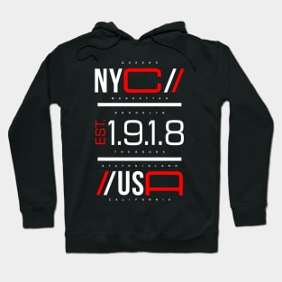 NYC USA Design Hoodie